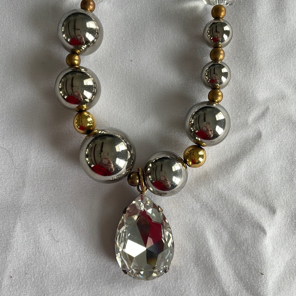 Tarina Tarantino Teardrop Crystal Necklace